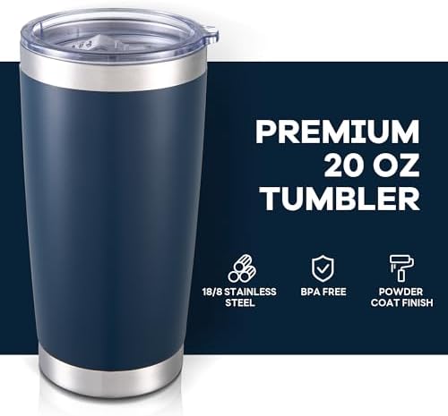 20 oz Tumbler with Lid Stainless Steel Insulated Tumblers Bulk Cups Mug - Image 2