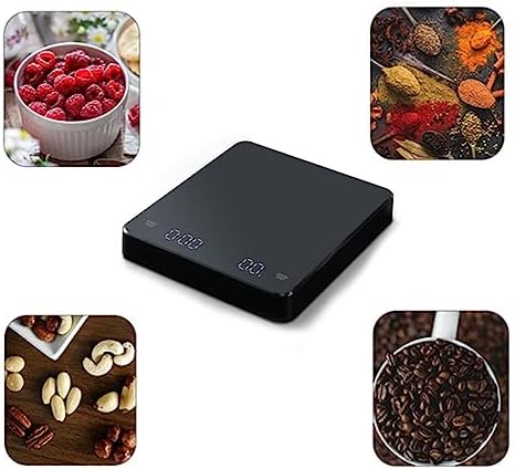 Coffee Electronic Scales Pour Over Espresso 3kg 0.1g LED Auto Timer Smart Kitchen Scale - Image 5
