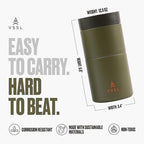VSSL - Nest Pour Over Coffee Set | Coffee Maker for Camping | All-In-One Travel Pour Over | Transportable Dripper, 10oz Stainless Steel Travel Mug | Compact Storage & Adventure Ready | Deep Moss - Image 2