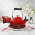 Le Creuset Enamel On Steel Whistling Tea Kettle, 1.7 qt., Nectar - Image 6