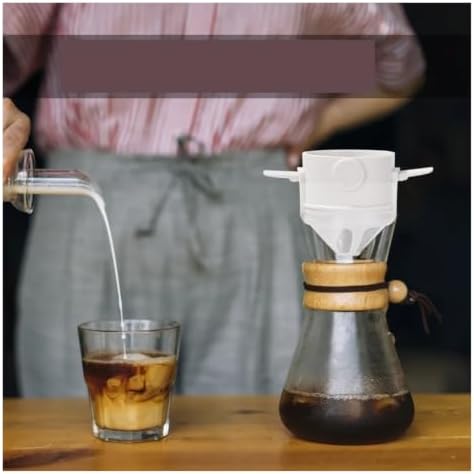 Foldable Portable Coffee Filter Coffee Maker Stainless Steel Drip Coffee Tea Holder Reusable Paperless Pour Over Coffee Dripper(Smoke) - Image 4