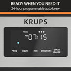 KRUPS 12-Cup Programmable Thermal Carafe Coffee Maker with 3 Strengths - Image 3