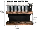 Single Dose Coffee Bean Storage,12 Tubes Coffee Bean Cellars,2-Tier Coffee Tool Storage Stand,Single Bottle Capacity 23-25g,with Hopper - Image 5