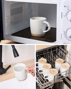 famiware Milkyway Coffee Mugs of 4, 13 oz Mug Set, Ceramic Cup with Handle - Image 5