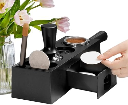 Espresso Tamper Station - Espresso Organizer Portafilter Holder | Espresso Organizer Portafilter Holder, Espresso Coffee Organizer Box, Espresso Accessories Organizer for Kitchen by Unknown
