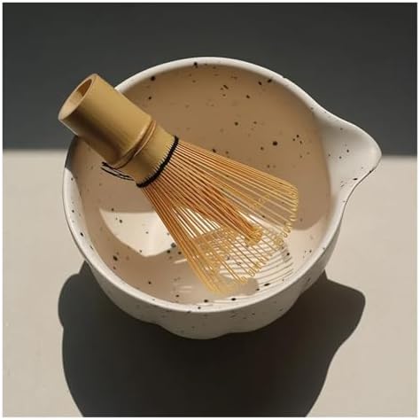 Ceramic Matcha Tea Set Handmade Bowl Bamboo Whisk Spoon Holder Accessories Ceremony Gift(Set C-5PCS) - Image 2