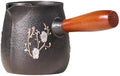 Handcrafted Cast Iron Teapot for Open Flame Brewing, Side Handle Tea Kettle by Unknown