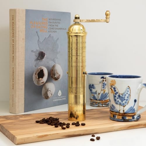 Alexander Home Original Greek Coffee Mill, 10.5-Inch Brass – European Manual Coffee Grinder, Refillable - Image 2
