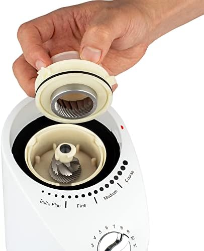 Capresso Infinity Plus Conical Burr Grinder, White - Image 7