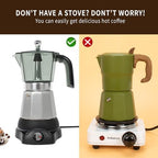 LAOION 6 Cup Manual Espresso Maker, Small Espresso Machines for Home - Image 3
