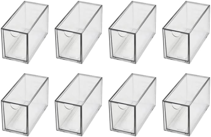 8 Pcs Stackable Tea Bag Organizer Drawers Clear Acrylic by Bestseller
