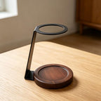 SUNGOOYUE Pour Over Coffee Dripper Stand, Pod Stands Filter Holder Rack Aluminum Alloy And Solid Wood, HeatProof, Weighted Stable Base, 7.1X3.9X2.8 Inch, Optimal Dripper Height, Modern - Image 2