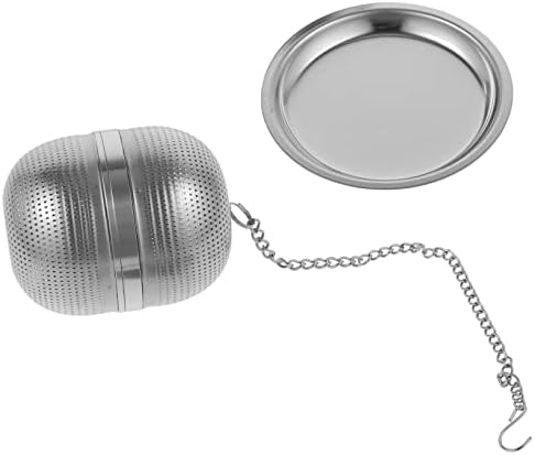 PRETYZOOM 3pcs Loose Leaf Tea Infuser Stainless Steel Tea Strainer Ball with Base for Home and Office Use Fine Mesh Design for Natural Filtering - Image 4