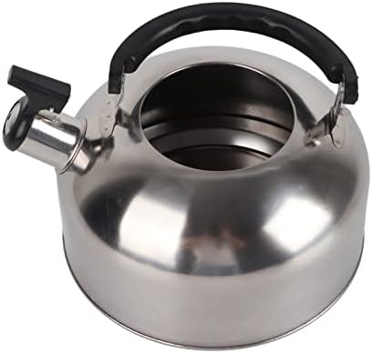 Phefop 3L Stainless Steel Whistling Camping Kettle, Lightweight Compact Design, Suitable for Hiking, Camping (Stainless steel color) - Image 4