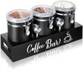 Domensi 3 x 66 oz Airtight Coffee Canisters with Thicken Shelf by Domensi