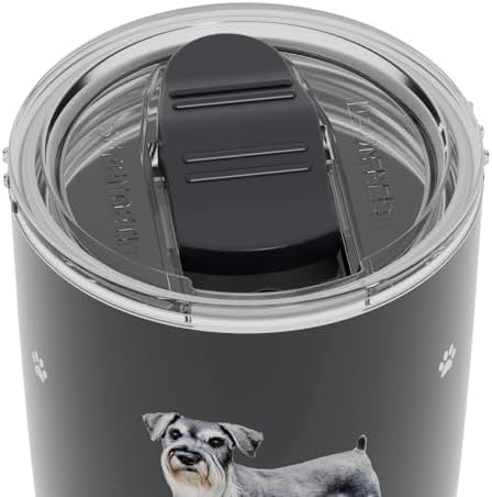 SERENGETI Schnauzer 20 Oz. Stainless Steel, Vacuum Insulated Tumbler with Spill Proof Lid - 3D Print - Insulated Travel mug for Hot or Cold Drinks (Schnauzer Tumbler) - Image 5