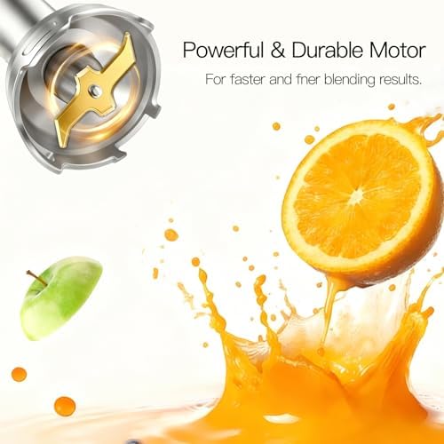 MEGAWISE 1000W Hand Blender,Multi-Attachment Immersion Blender with Chopper - Image 5