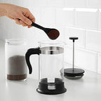 I-K-E-A UPPHETTA French Press Coffee Maker, Glass/Stainless Steel 34 oz, Black - Image 2