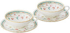 Noritake P58043A/4409 Tea Cup & Saucer (Pair Set) 6.1 fl oz (180 cc) Flower Chisel 2 Guests Bone China by Noritake
