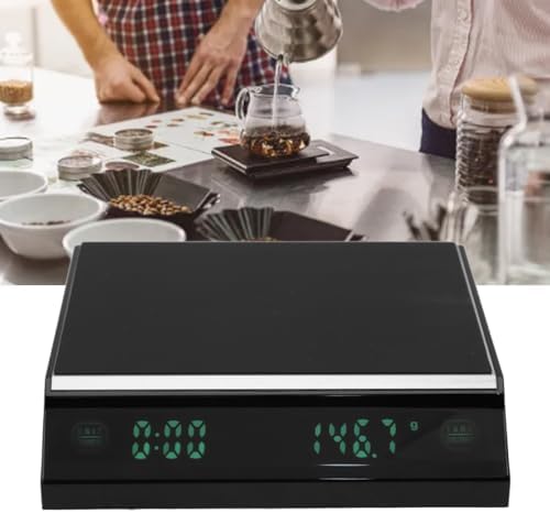 Digital Coffee Scale, Tiny Espresso Scale with Timer, 3KG 0.1g LED Touch Screen Precise Auto Timing Rechargeable Pour Over Coffee Scale for Home Kitchen - Image 2