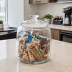 kitchentoolz 2.5 Gallon Extra Large Glass Cookie Jar with Airtight Lid – XL Clear Storage Container for Bulk Cookies, Candy, Flour, Dog Treats & More – Oversized Jar for Kitchen or Laundry Room - Image 4