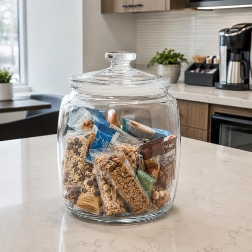 kitchentoolz 2.5 Gallon Extra Large Glass Cookie Jar with Airtight Lid – XL Clear Storage Container for Bulk Cookies, Candy, Flour, Dog Treats & More – Oversized Jar for Kitchen or Laundry Room - Image 4