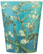 Ecoffee Cup 12oz (350ml) Van Gogh Reusable Coffee Cup – PLA Plant-Based Travel Mug with Silicone Lid, Melamine Free & Dishwasher Safe – Almond Blossom - Image 2