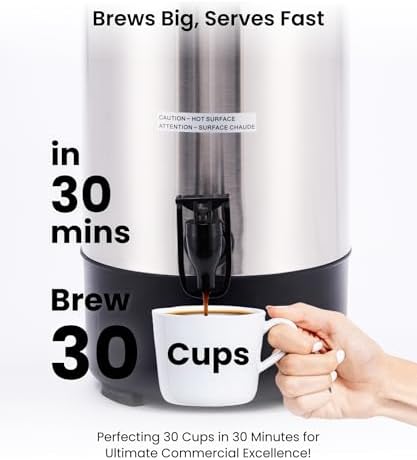 SYBO 30 Cup Stainless Steel Percolator Coffee Maker - Image 2