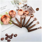 Stainless Steel Measuring Cups Spoons Set, 150ml Rose Gold - Image 2