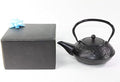 Japanese Antique 24 Fl Oz Black Chinese Dragon Design Cast Iron Teapot Tetsubin with Infuser+ Gift Bow by Unknown