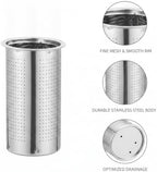 Stainless Steel Tea Strainer with Long Handle, Fine Mesh Loose Leaf Infuser for Deep Mugs and Teapots (1 Piece) - Image 6