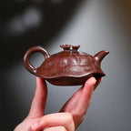 Tea Kettle Suitable For Single Use Handmade Ganoderma Lucidum Purple Clay Teapot 110ml Small Teapot Ceramic Tea Infuser - Image 6