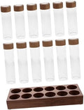 ULTECHNOVO Glass Coffee Bean Canister with Wooden Holder and Airtight Lid by ULTECHNOVO