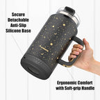 Hydraful 64 oz Tumbler with Handle and Straw - 100% Leak-Proof - Insulated Cup Reusable Stainless Steel Large Water Bottle Travel Mug for Gym, Hiking, and Camping - Gifts for Women Men Him Her - Image 6