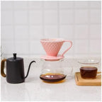 Ceramic V-Shaped Conical Coffee Filter Cup For Pour Over Smooth And Easy To Clean Drip(White,Serves 1-4) - Image 5