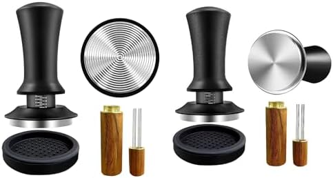 Professional Calibrated Spring Loaded Coffee Tamper Coffee Powder Needle Coffee Tamper Mat Perfect For Coffee Espresso Coffee Brewing Tool - Image 2