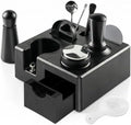 10PCS Espresso Accessories Kit - Espresso Tamping Station, Knock Box, Coffee Tamper,Distributor Leveler,WDT,Dosing Funnel,Puck Screen,Latte Sets Fits Delonghi, CASABREWS and atatix 51 mm Machines by Tuykay