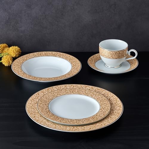 Mikasa Parchment Gold 40 Piece Dinnerware Set, Service for 8 - Image 6