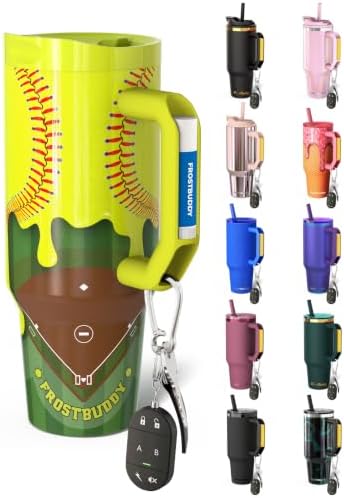 Frost Buddy Thicc Buddy 40oz Tumbler - Spill-Proof Flip Lid (Softball Drip1 by FrostBuddy