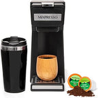 Mixpresso Coffee Maker Single Serve For Ground Coffee & Compatible With K Cup Pods, With 14oz Travel Mug & Reusable Filter For Home, Office & Camping. by Mixpresso