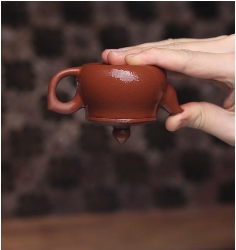 Tea Pots For Loose Tea Chinese Creative Purple Sand Kettle Chinese Tea Ceremony Supplies Loose Tea Teapot Multifunctional Ceramic Teapot Retro Tea Teapot Tea Infuser Pot(70ml teapot) - Image 6