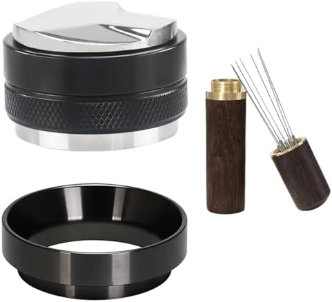 54mm Espresso Accessories Kit 2-in-1 Coffee Distributor and Tamper Leveler, WDT Tool and Magnetic Dosing Funnel for 54 mm Portafilters by Unknown