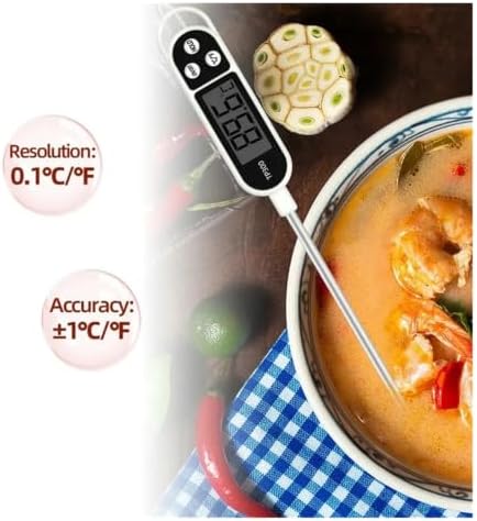 Digital Kitchen Food Thermometer Water Oil for Meat Cooking Probe BBQ - Image 2
