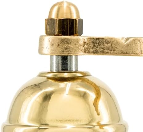 Alexander Home Original Greek Pepper Mill, 9-Inch Brass – European Manual Pepper Grinder Refillable - Image 5