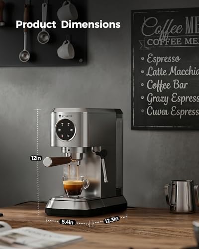 Espresso Machine 20 Bar, Compact Coffee Maker with Milk Frother, Espresso Maker with 50oz Removable Water Tank for Home & Office, Coffee Machine for Cappuccino & Latte - Image 6