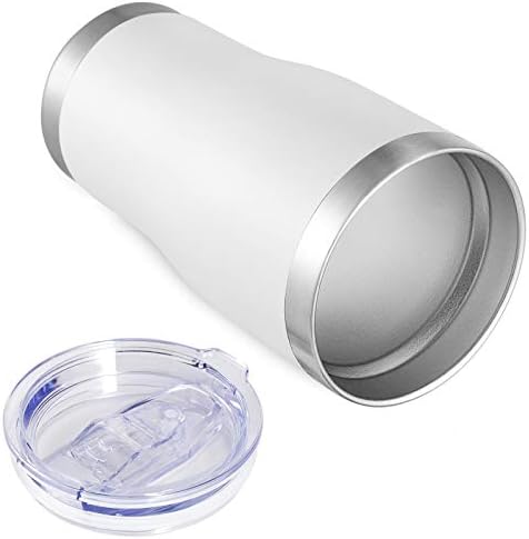 VEGOND 20oz Tumbler Stainless Steel Tumbler Cup with Lid And Straw Vacuum Insulated Double Wall Travel Coffee Mug(White 12 Pack) - Image 6