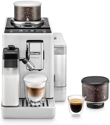 De'Longhi Rivelia Automatic Espresso Machine, Milk Frother, White by Unknown