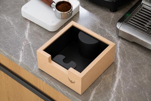 Coffee Knock Box Espresso Puck Dump Bin with Shock-Absorbing Bar - Image 2