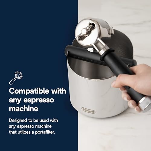De'Longhi Large Easy Clean Knock Box, Stainless Steel - Image 6