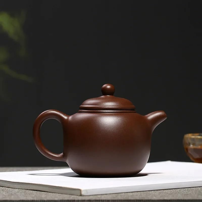 Tea Pots For Loose Tea Chinese Creative Purple Clay Kettle, Household Tea Maker, Portable Travel Teapot, Tea Kettle, Handmade Tea Ceremony Supplies 240ML Tea Infuser Pot - Image 4